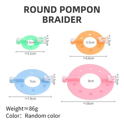 Ready-Made Wool Pom-Pom Maker Handmade Wool Ball Tool Accessories Household Color Knitting Machine