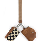 Leather checkerboard brown (ready in stock)