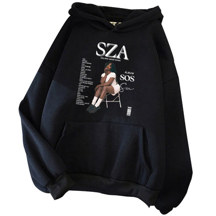 Sza Sos Album Hoodie Sza Fan Hoodie Unisex Harajuku Sweatshi