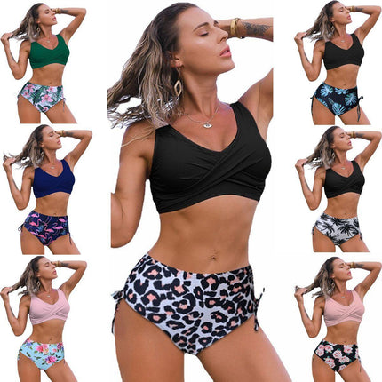 2023 new European and American swimsuit women cross-border sexy split bikini swimsuit in stock wholesale ins wind bikini