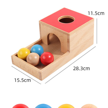 Children's Wooden Educational Toys Gift 1-3 Years Old Kindergarten Early Education Coin Box Drawer Game Teaching Aids Children's Factory