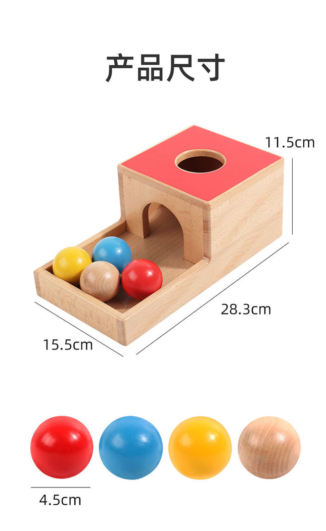 Children's Wooden Educational Toys Gift 1-3 Years Old Kindergarten Early Education Coin Box Drawer Game Teaching Aids Children's Factory