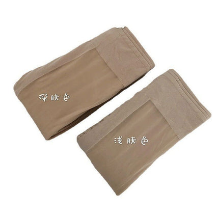 Autumn and winter light leg artifact female nude fleece-lined double-layer arbitrary cut fake transparent flesh color leggings socks warm T-gear