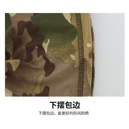 Camouflage ice silk riding cap summer men's motorcycle helmet headgear sunscreen breathable windproof helmet lining cross-border