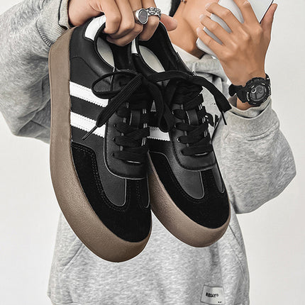 Hong Kong Style Chic Retro German Training Shoes New Model Unisex Trendy Leather Sneakers Couple Matching Casual Shoes - Clearance