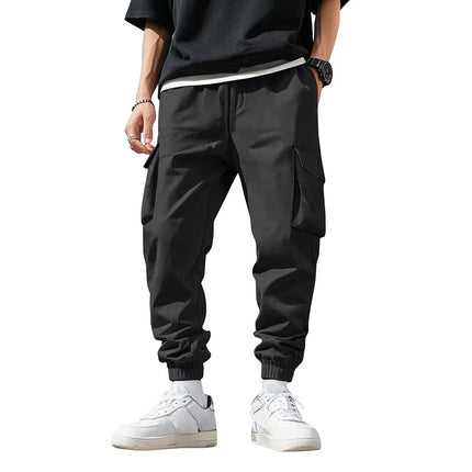 Cross-Border Amazon Spring and Autumn American Outdoor Multi-Pocket Overalls Men's Loose Trendy Sports and Leisure Leggings