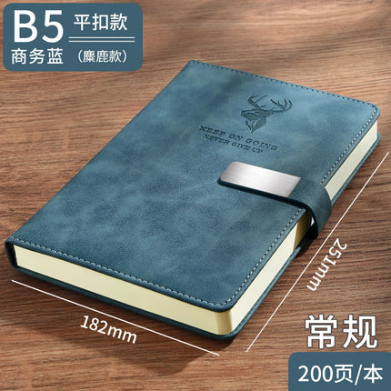 High-Looking A5 Notebook Imitation Leather Hand Ledger Thickeneded Conference B5 Simple Business Notepad Custom Logo