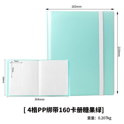 Nine-Square Grids Card Book Game Pokemon My Little Pony Two-Dimensional 3inch Small Card Collection Book Dust-Proof Storage Book