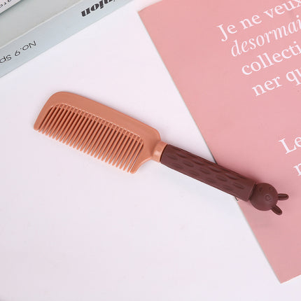 Adult curly hair plastic comb student Korean style Net Red Girl anti-static cartoon soft cute home straight hair comb wholesale