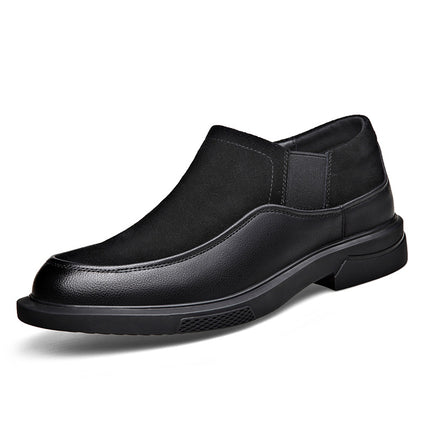 Men's Autumn and Winter New Reflex Leather Shoes Casual Lazy One-Step Men's Leather Shoes Soft-Sole Trendy All-Match Men's Shoes