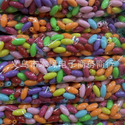 solid color color beads diy bracelet string loose beads material children beaded handmade keychain jewelry accessories