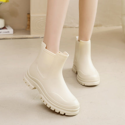 Cross-border women's new water shoes plastic waterproof shoes outdoor work rain shoes light non-slip rubber shoes kitchen overshoes