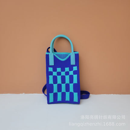 2025 New Mobile Phone Bag, Fashionable Handbag, Large Capacity Woven Portable Casual Work Clothing High-End Bag, Small Bag