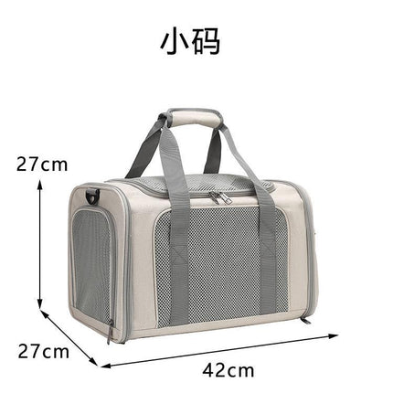 Cat Bag Outgoing Portable Large Capacity Breathable Cat Car Cage Cat Cage Dog Bag Portable Crossbody Foldable Pet Bag