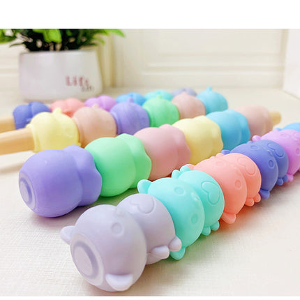 1pcs Creative 5 Color Highlighter Cartoon Cute Shape Highlighter Creative Students Make Hand Account Marker