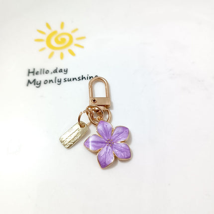 New Cross-border Ins Metal Daisy Keychain Niche Flower Stamen Bluetooth Headset Protective Cover Accessories