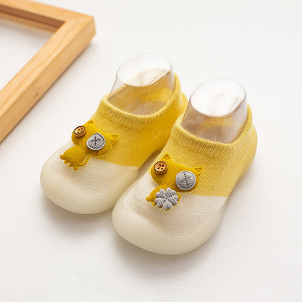 Spring new children's toddler shoes floor socks shoes non-slip soft bottom anti-drop heel baby cartoon doll toddler wholesale