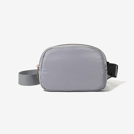 2023 new solid color waist bag ladies sports running mobile phone chest bag fashion outdoor new wallet a generation of hair