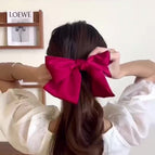 Rose red spring clip