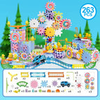 Upgraded rail car gear building blocks 263-piece set [including motor*3] mail order box