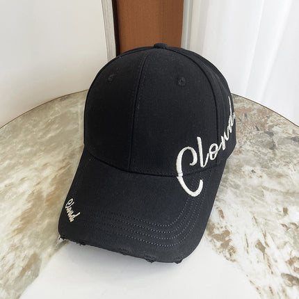 Designer Baseball Cap Versatile Romantic Casual Hat Face-Slimming Duckbill Cap Stylish Couple Unisex