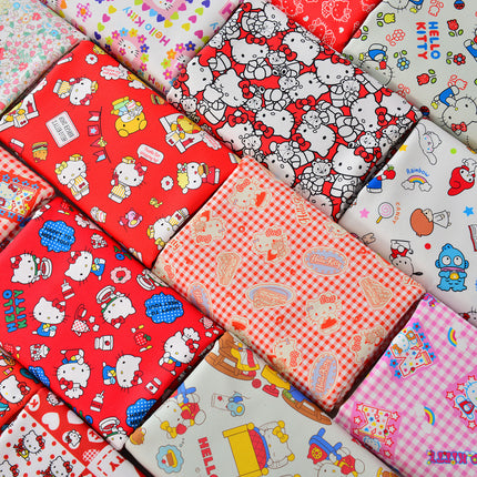 8 An Fine Sail Pure Cotton Ba An Canvas Fabric Handmade Tablecloth Bag Pet Cartoon Thickened Cotton Kitty Fabric