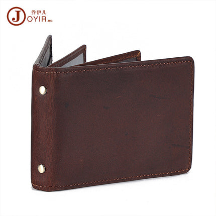 Vintage Genuine Leather Driver's License Bag Multi-function Card Bag Cowhide Card Set Crazy Horse Leather Certificate Set Certificate Set Driving Certificate Set
