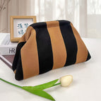 Thick stripes [black + coffee] / 30*22*9cm