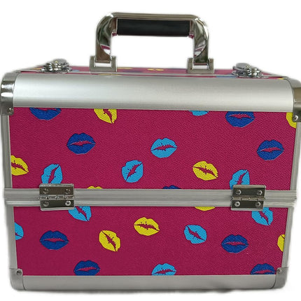 Manufacturer's Ready-Made Wholesale and Retail Professional Makeup Box, Beauty and Manicure Box, Double-Layer Large-Capacity Portable Makeup Box