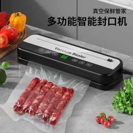 Vacuum Sealing Machine Food Preservation Machine Kitchen Plastic Household Vacuum Packaging Machine Wet and Dry Knife Cutting Sealing Machine