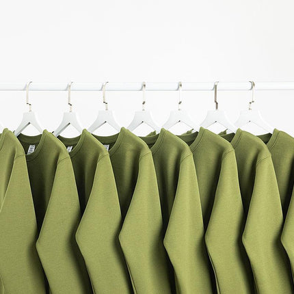 Acura Green 400g Heavy Loose Casual Velvet Jacket Solid Color Simple Thick Quality Turtlenose Wear
