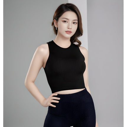 Fitness Coach Recommends No-Padded Yoga Bra Nylon High-Elastic Quick-Drying Sports Vest for Women Multi-Color Spring and Summer