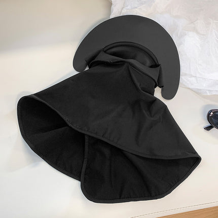 2025 new sunscreen mask women's face cover UV protection neck hat one-piece ice silk riding sunshade mask