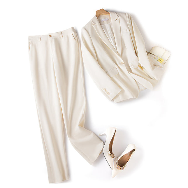 Endi Professional Suit Jacket 2026 Spring/Summer New Style High-End Slim-Fit Elegant High-End Women's Suit Pants Set