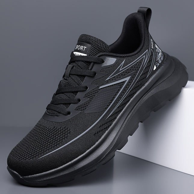 Large Size 45 Men's Shoes Youth Running Shoes Summer Mesh Breathable Gas Measurement Shock-Absorbing Lightweight Sports Shoes Drop Shipping