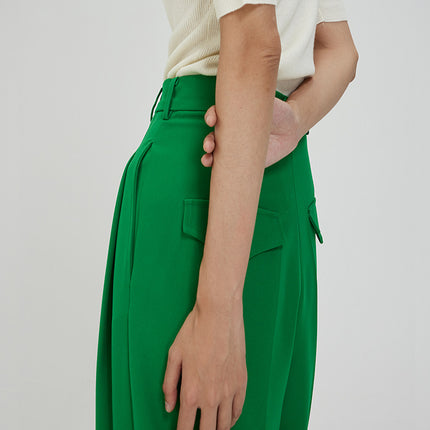 White High-Waisted Drapey Ultra-Wide Floor-Length Pants for Tall Individuals, Extended Straight-Leg Wide-Leg Suit Casual Pants