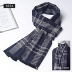 S934 navy gray grid