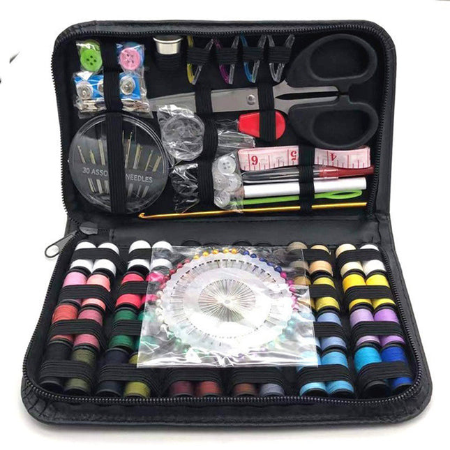 172 Pieces Needle and Thread Set Tape Scissors Home Travel Needle Box Set Sewing Kit Thread Box Combination Set