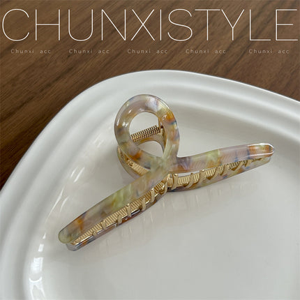 High-grade acetate hairpin for Women summer 2023 New elegant back head clip shark clip hairpin headdress