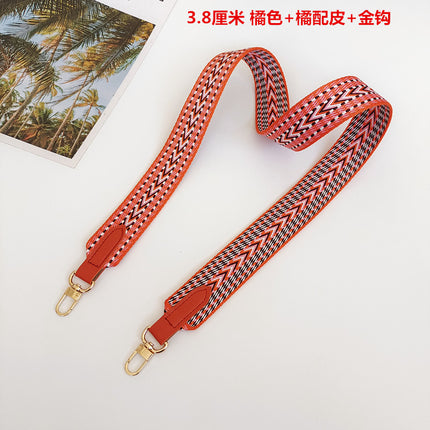 Canvas Bag Strap Accessories Crossbody Bag Strap Accessories Strap Crossbody Wide Extended Backpack Strap Pu Leather Woven Replacement Strap