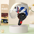 L003 ear protection + cotton lining shark series cream White