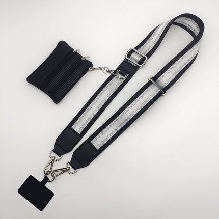 Hot-selling mobile phone strap replaceable detachable hand strap with coin purse mobile phone lanyard Amazon cross-border