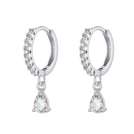 Amazon, Aliexpress, Temu, Shein, European and American Cross-Border Popular Luxury Zircon Earrings Wholesale