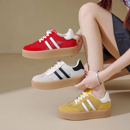 Invisible Inner Height Increase 7cm De Training Shoes Shorty Music Women's Shoes 2025 Spring New Forrest Gump Shoes Super Fire Casual Shoes