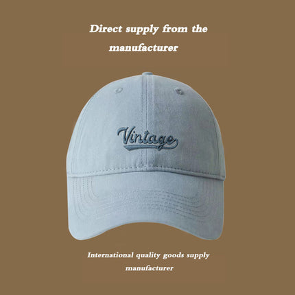 Duck Tongue Hat Women's Baseball Cap 2025 Spring and Summer New Hard Top Wide Big Brim Big Face Shown Face Small Deep Top Deepening