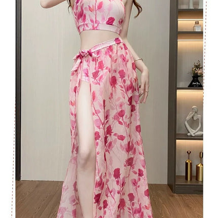 Bikini Bikini Split Swimsuit Women's Three-piece Set South Korea Sexy Hot Spring Internet Celebrity Holiday New Swimwear for Women