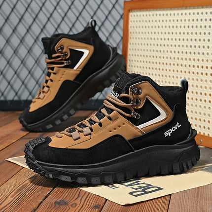 Men's Shoes plus size All-match Mountaineering Non-slip Wear-resistant Outdoor Casual Trendy Shoes Men's Spring Korean-style Autumn Light Torre Shoes