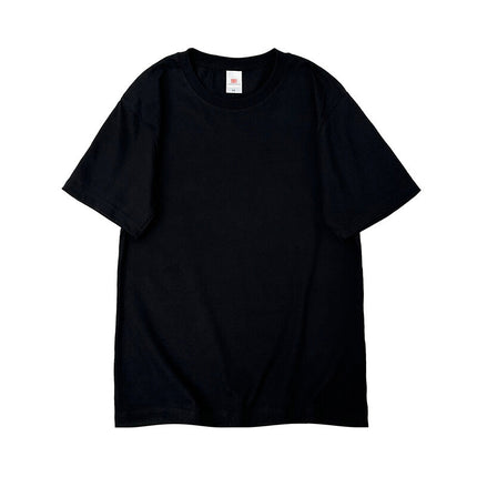 220g Cotton Three-Needle Round Neck Loose Shoulder Short-Sleeved Men's Summer T-Shirt Export Cross-Border Light Board Bottoming Shirt