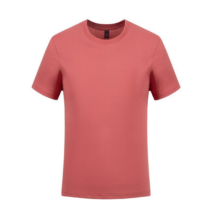 【Anhui Warehouse】Loose Fit | Ice Silk Cotton Ammonia Cotton Solid Color T-Shirt Round Neck Short Sleeve Youth Casual Boys Pullover