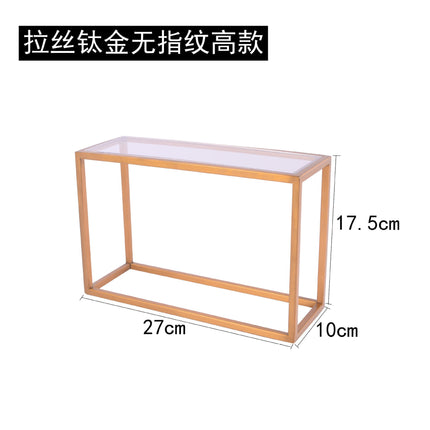 Clothing Store, Shoe Store, and Bag Display Props, High and Low Models, Stainless Steel Shoe and Bag Display Racks, Hot-Selling Cross-Border Items